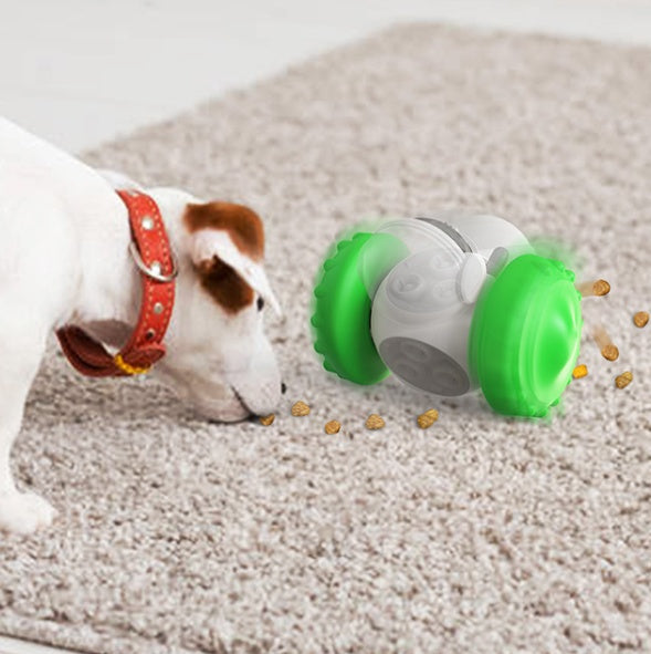 Smart Rolling Pet Feeder Toy for Cats & Dogs – 360° Motion, Puzzle Design, No Batteries