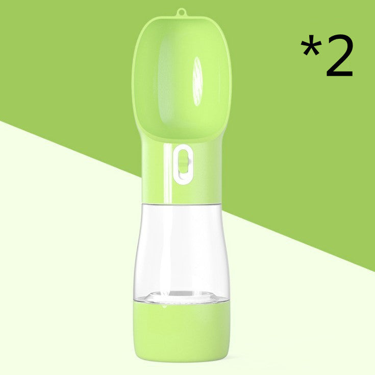 2-in-1 Portable Pet Water Bottle & Feeder – Leakproof, Travel-Friendly, Dog Walking Essential