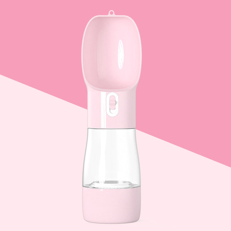 2-in-1 Portable Pet Water Bottle & Feeder – Leakproof, Travel-Friendly, Dog Walking Essential