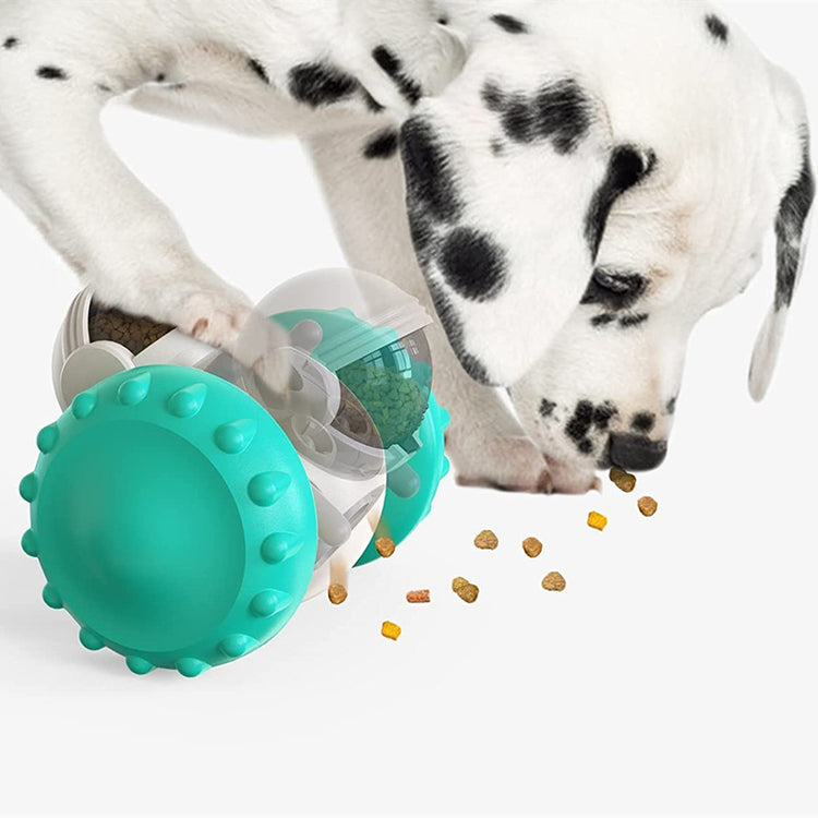 Smart Rolling Pet Feeder Toy for Cats & Dogs – 360° Motion, Puzzle Design, No Batteries