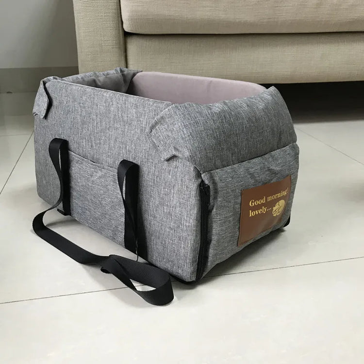 Portable Dog Car Seat Bed – Safe Travel Carrier for Small Dogs & Cats, Car Accessories