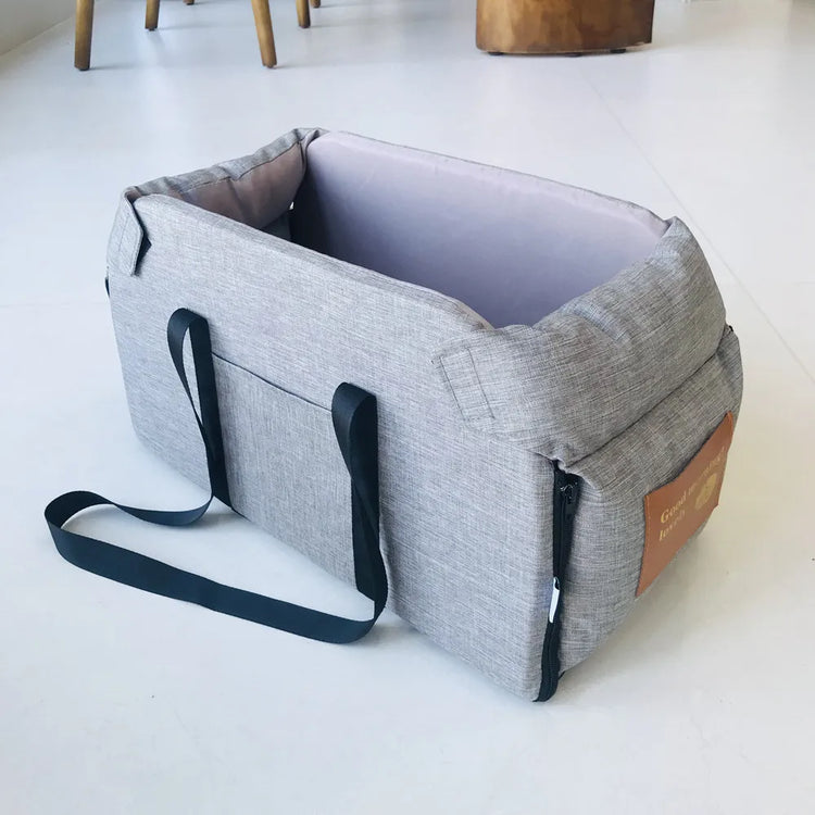 Portable Dog Car Seat Bed – Safe Travel Carrier for Small Dogs & Cats, Car Accessories