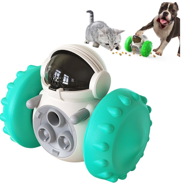 Smart Rolling Pet Feeder Toy for Cats & Dogs – 360° Motion, Puzzle Design, No Batteries