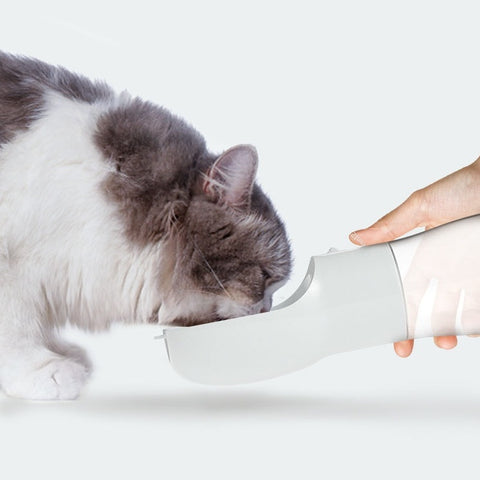 2-in-1 Portable Pet Water Bottle & Feeder – Leakproof, Travel-Friendly, Dog Walking Essential