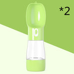 2-in-1 Portable Pet Water Bottle & Feeder – Leakproof, Travel-Friendly, Dog Walking Essential