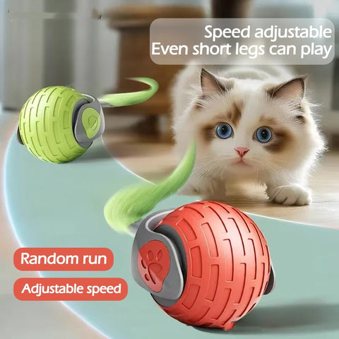 Smart Rolling Cat Toy – USB Rechargeable & Motion Activated Fun!