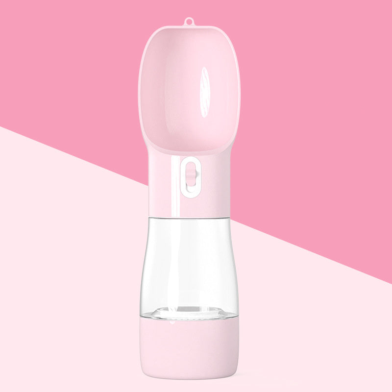 2-in-1 Portable Pet Water Bottle & Feeder – Leakproof, Travel-Friendly, Dog Walking Essential
