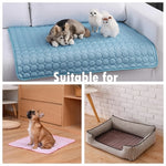 Ultra-Cool Pet Mat – Ice Silk Comfort for Dogs & Cats