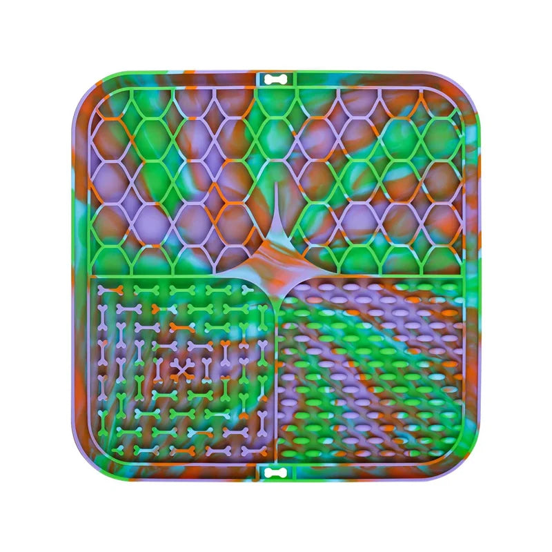 Pet Lick Mat for Dogs – Silicone Slow Feeder, Bathing Distraction, Suction Design, Training Aid