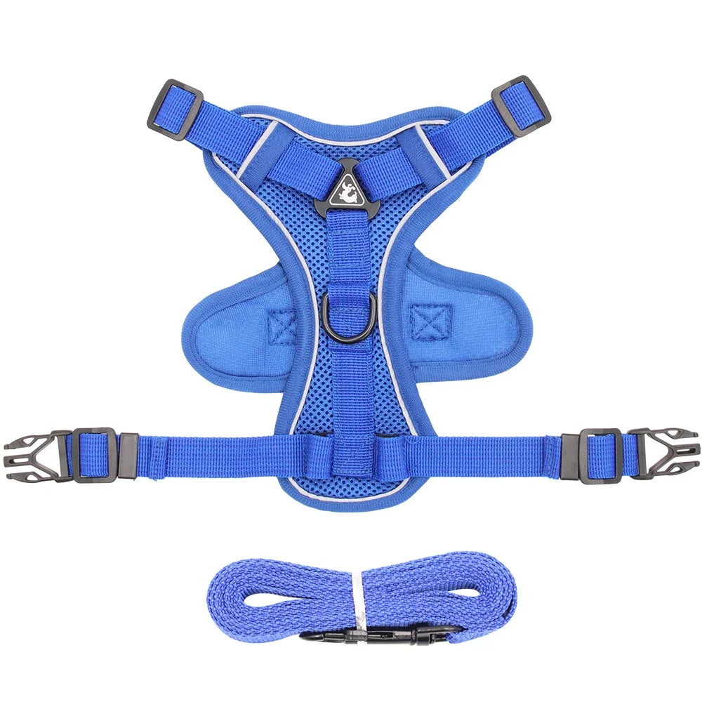 Escape-Proof Cat Harness & Leash – Reflective, Breathable, Adjustable Fit