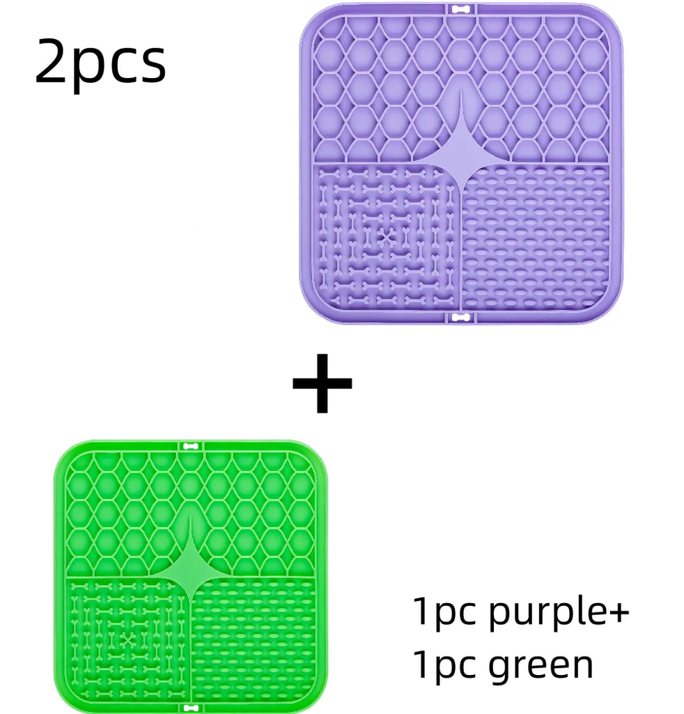 Pet Lick Mat for Dogs – Silicone Slow Feeder, Bathing Distraction, Suction Design, Training Aid