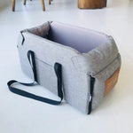 Portable Dog Car Seat Bed – Safe Travel Carrier for Small Dogs & Cats, Car Accessories