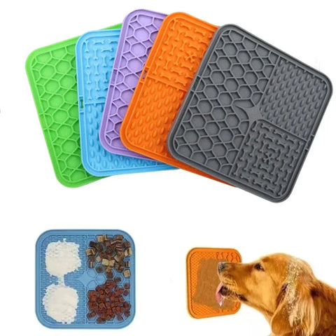 Pet Lick Mat for Dogs – Silicone Slow Feeder, Bathing Distraction, Suction Design, Training Aid