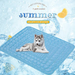 Premium Pet Cooling Mat – Ice Silk Moisture-Proof Cooling Pad for Cats & Dogs