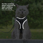 Escape-Proof Cat Harness & Leash – Reflective, Breathable, Adjustable Fit