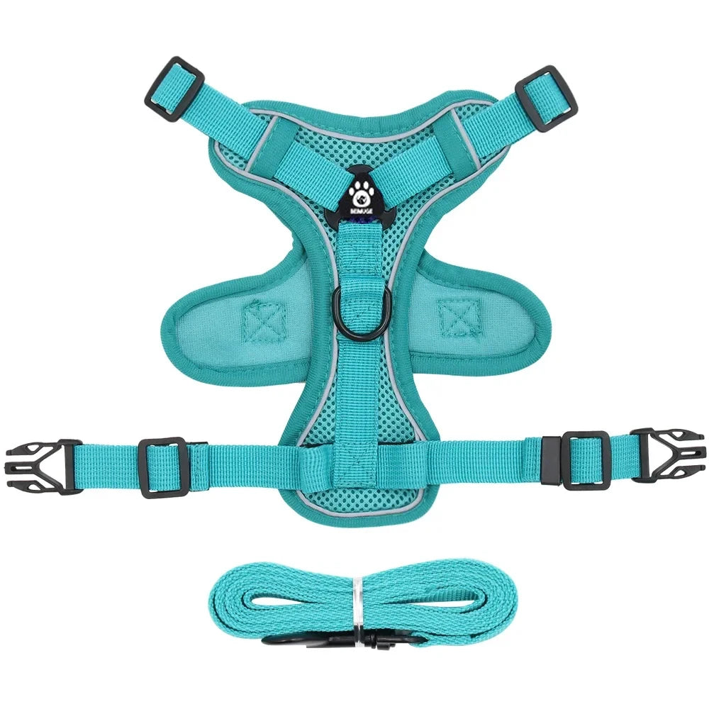Escape-Proof Cat Harness & Leash – Reflective, Breathable, Adjustable Fit