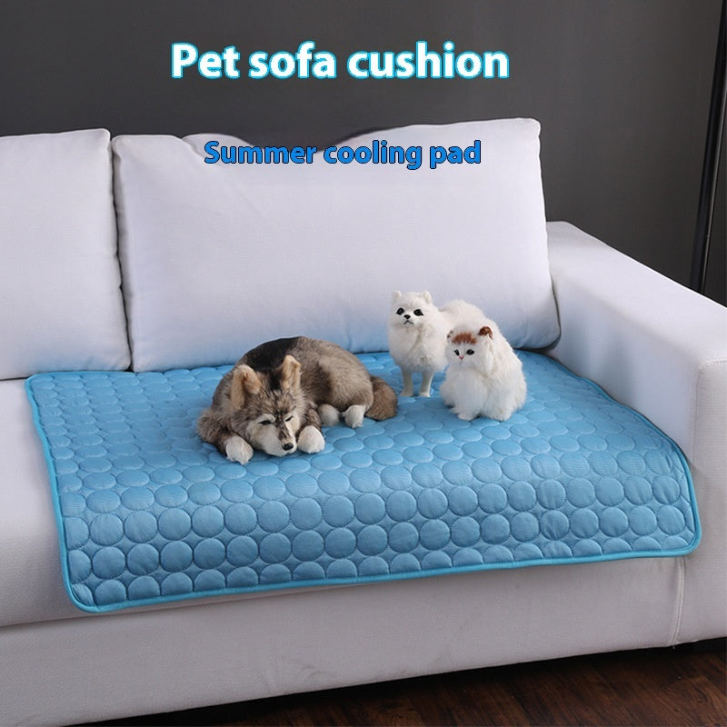 Ultra-Cool Pet Mat – Ice Silk Comfort for Dogs & Cats
